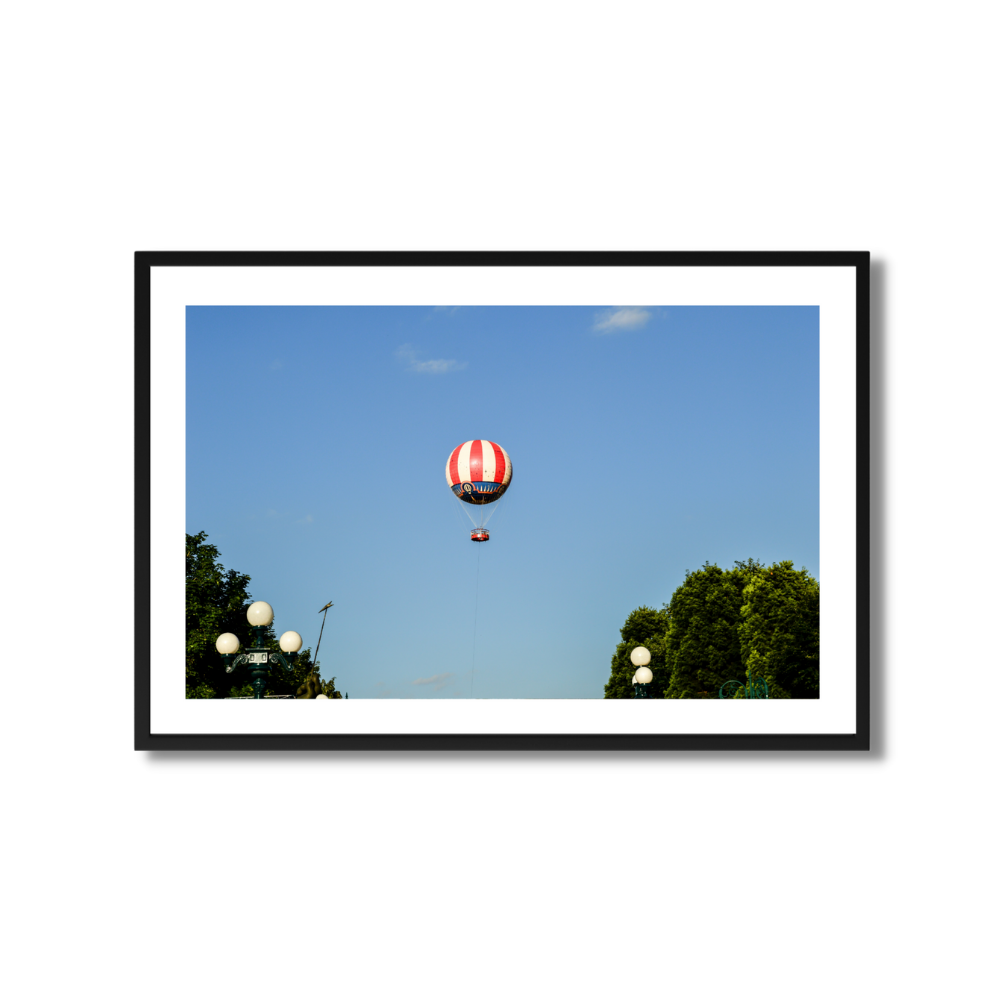 Disneyland Paris Hot Air Balloon Travel Poster