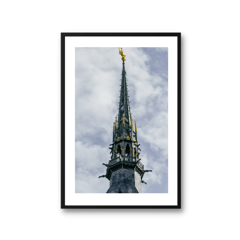 The Tower at Mont Saint Michel Travel Poster