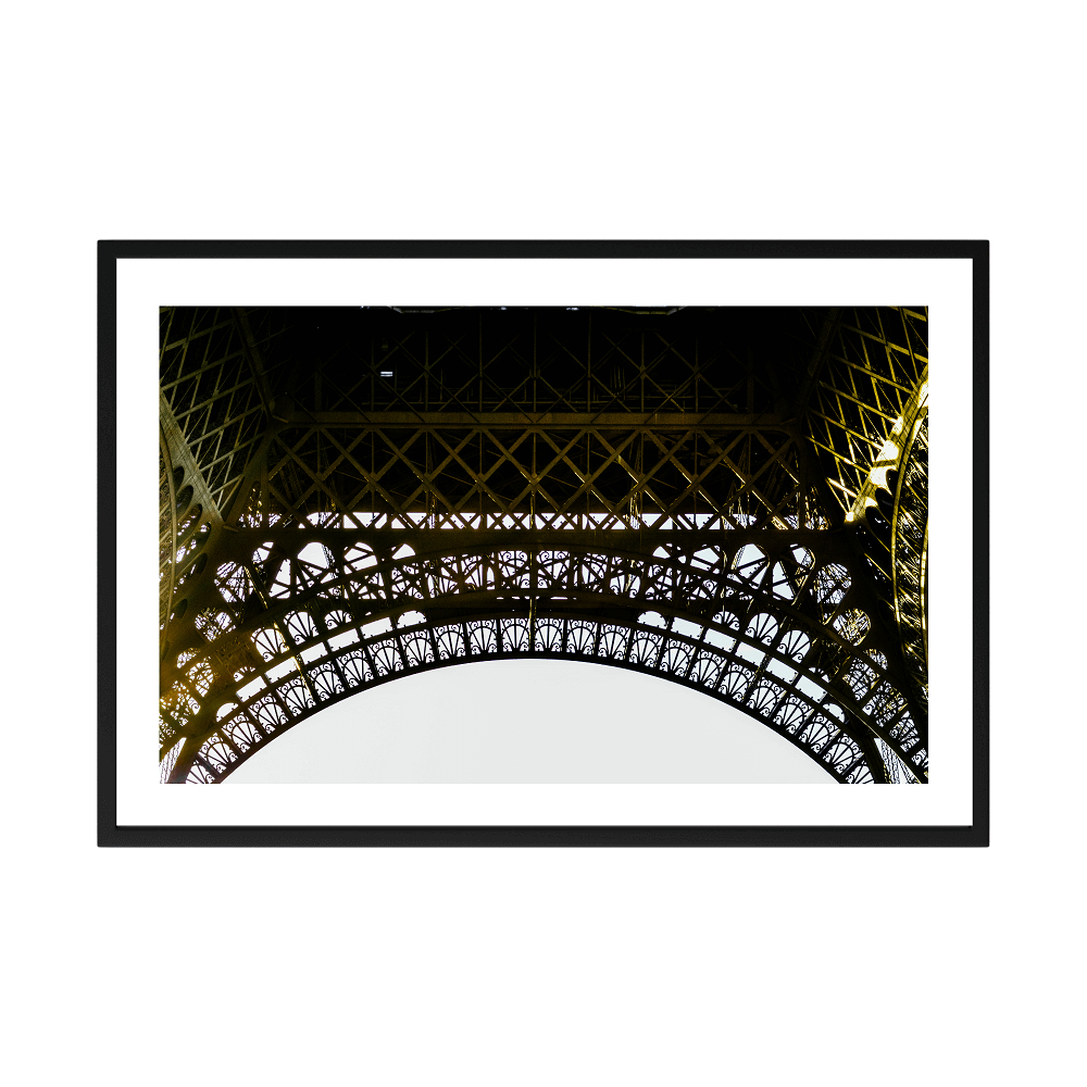 Under the Eiffel Tower Travel Poster