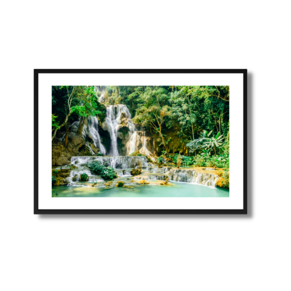 Kuang si waterfall print