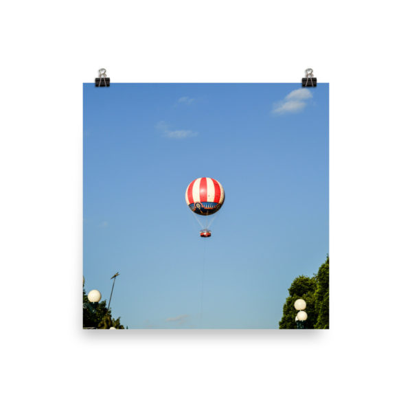 Hot air balloon print Paris Disney