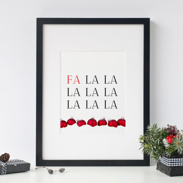 Falalalala Christmas Printable Quote