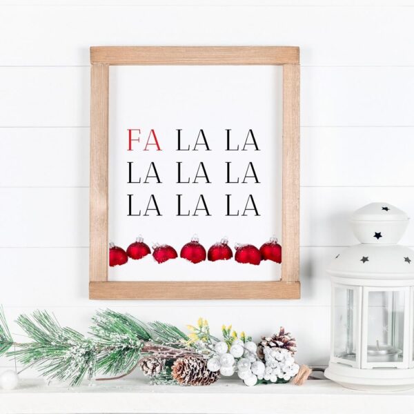 Falalalala Christmas Printable Quote
