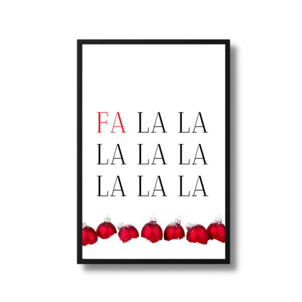 Falalalala Christmas Printable Quote