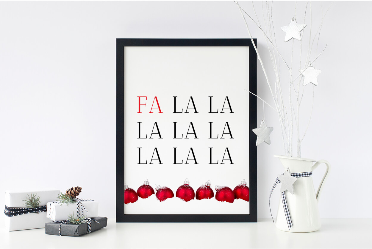 Falalalala Christmas Printable Quote