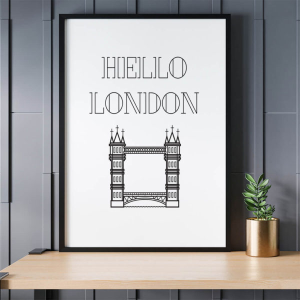 Hello London Travel Printable