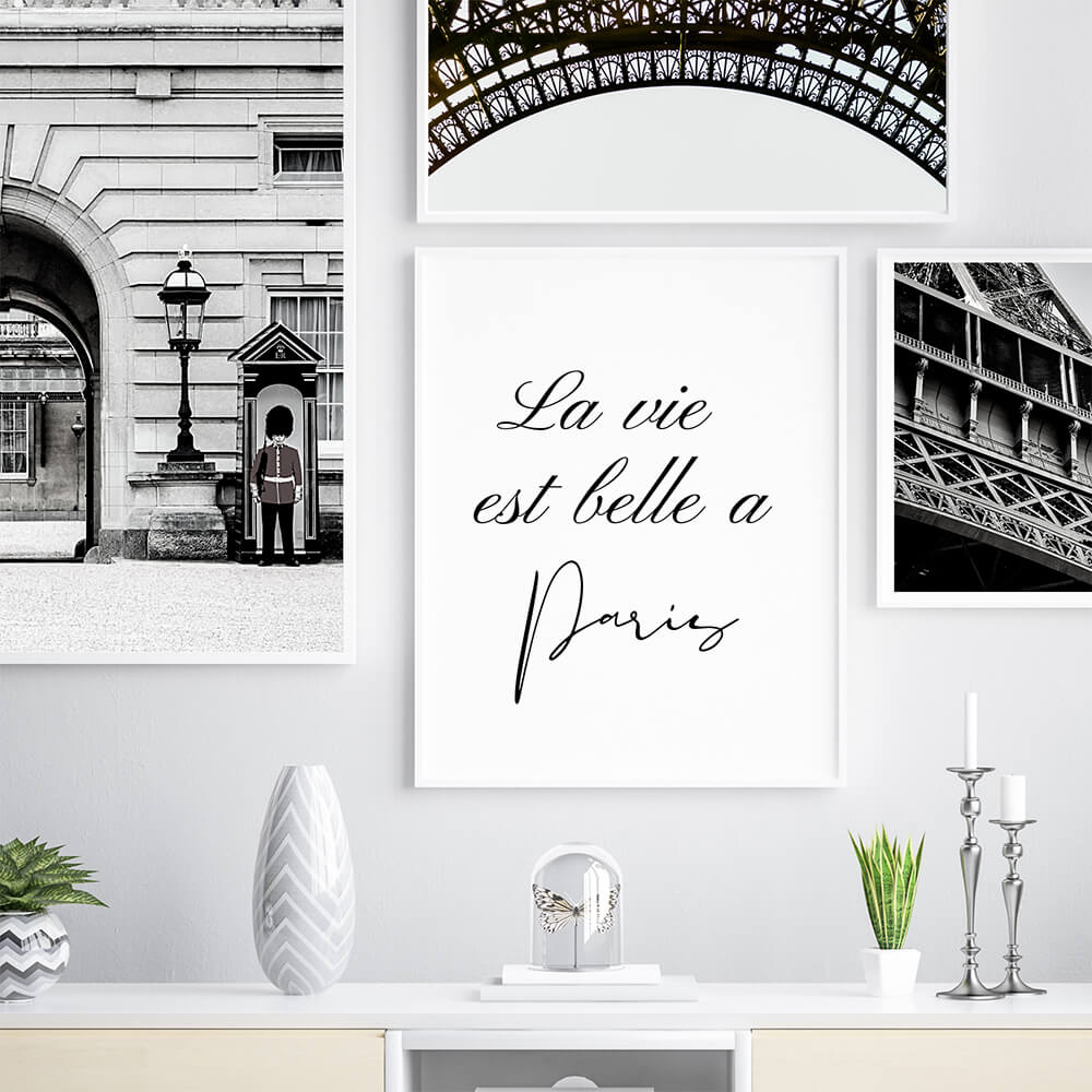 La Vie est belle a Paris Printable Quote