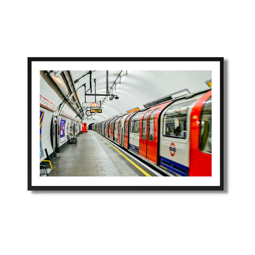 London Train Travel Poster