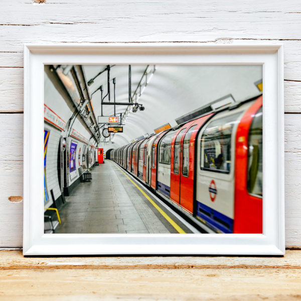 London Train Travel Poster