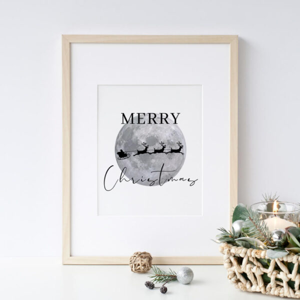 Merry Christmas Reindeer Printable Quote