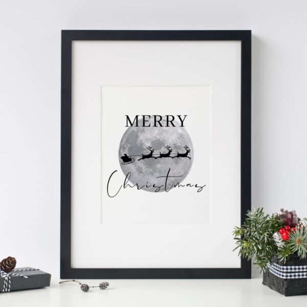 Merry Christmas Reindeer Printable Quote