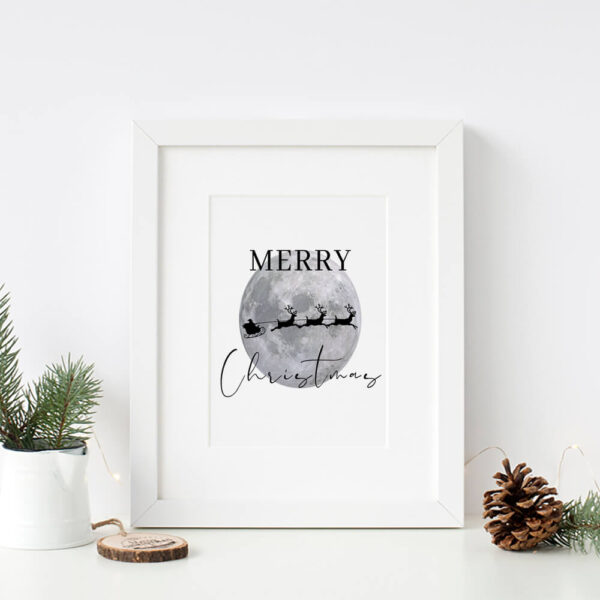 Merry Christmas Reindeer Printable Quote