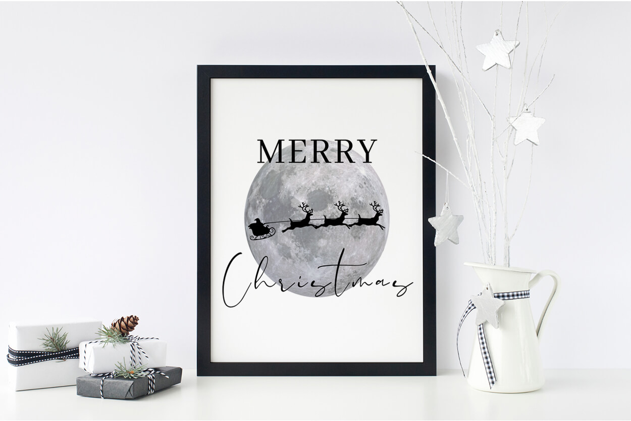 Merry Christmas Reindeer Printable Quote