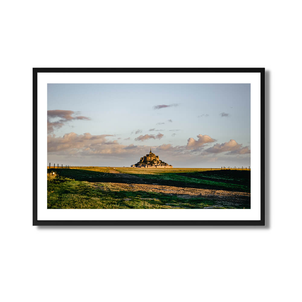 Mont Saint Michel in the distance travel Poster