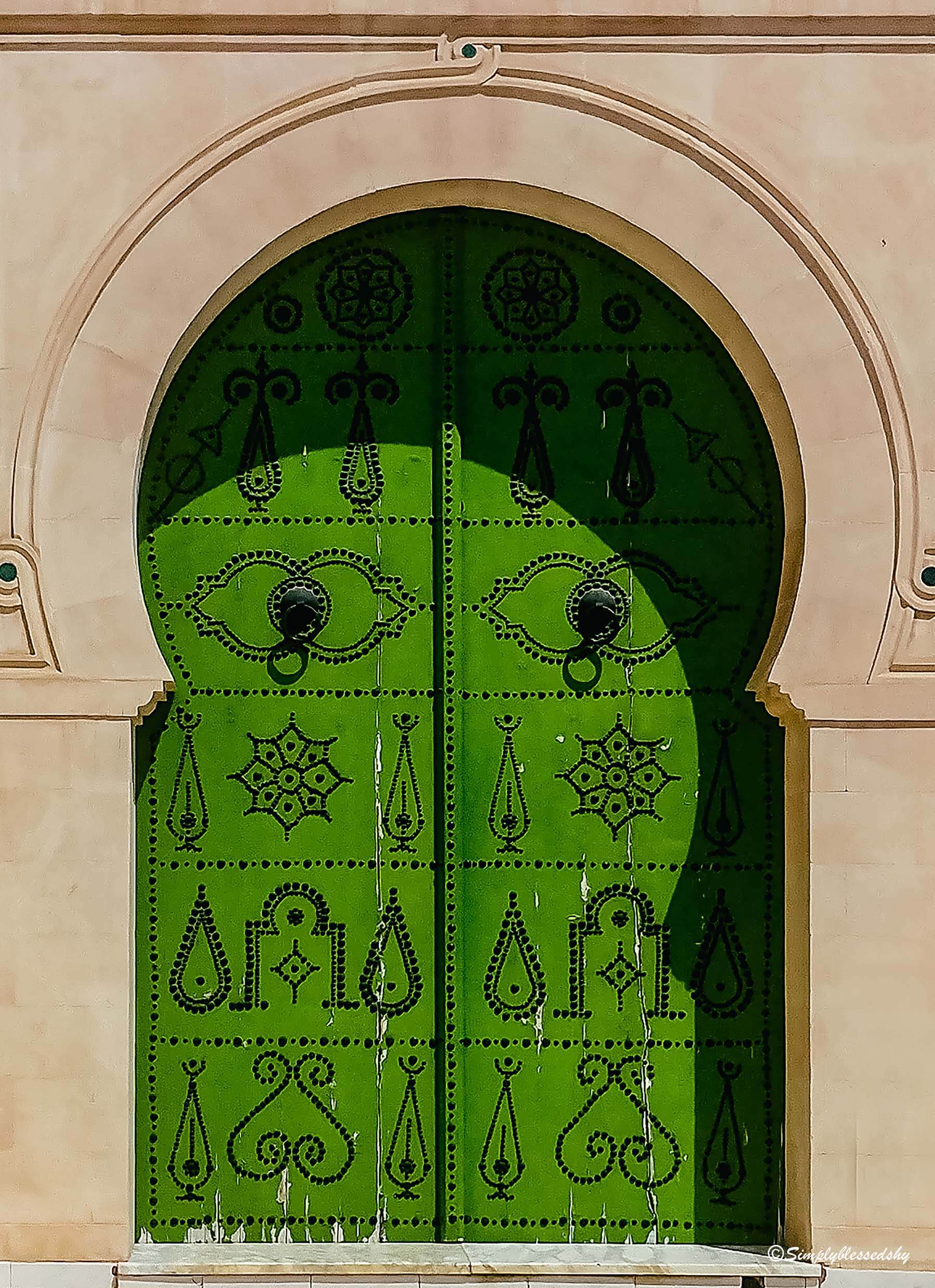 Tunisian Door travel poster