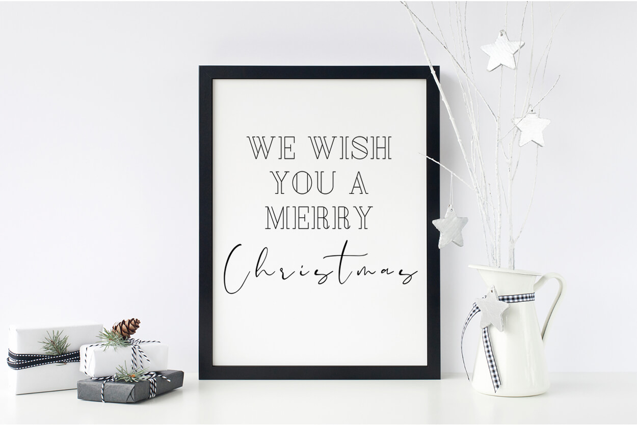 We wish you a Merry Christmas Printable Quote