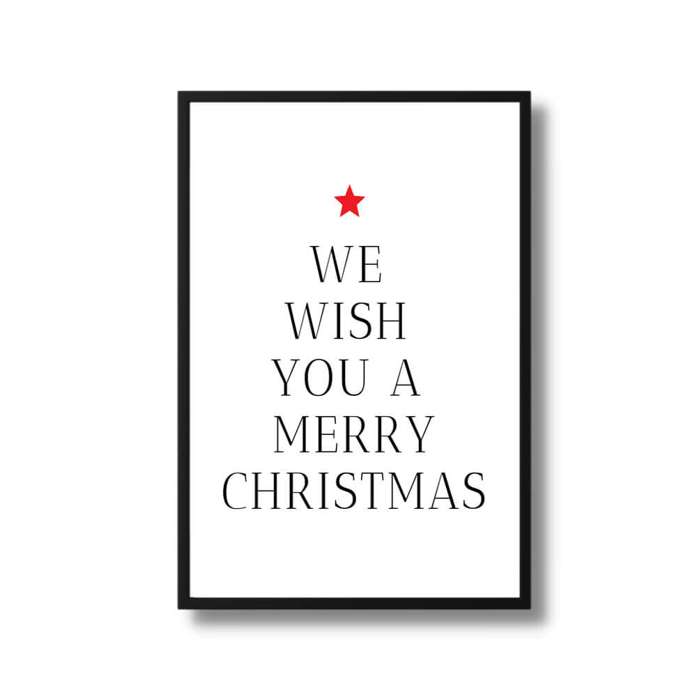 We wish you a Merry Christmas Poster