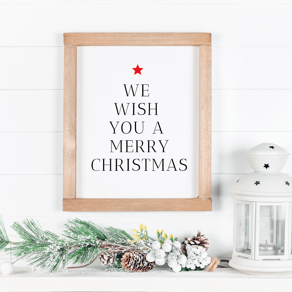 We wish you a Merry Christmas Poster