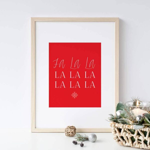 Falalalala Christmas poster