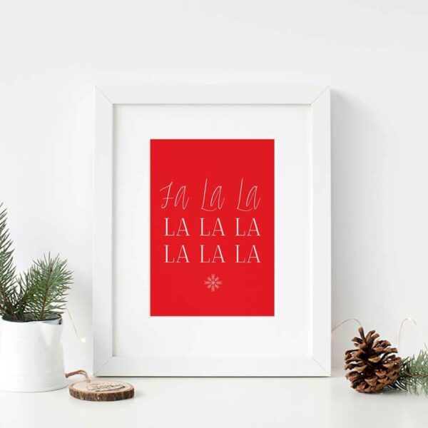 Falalalala Christmas poster