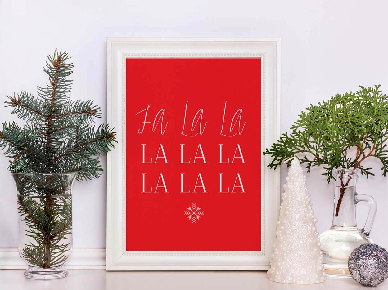 Falalalala Christmas poster