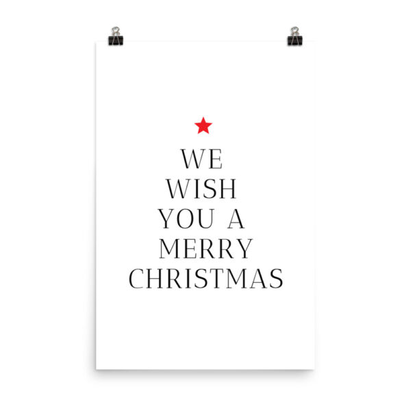 We Wish You A Merry Christmas Poster