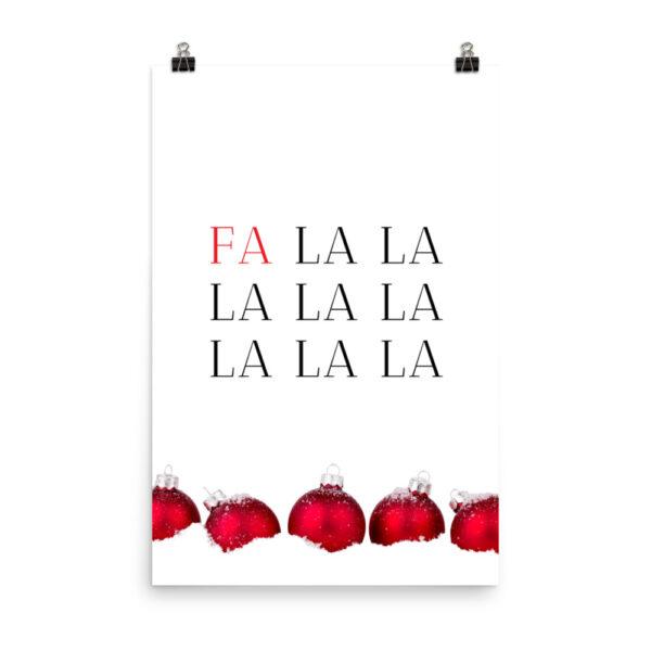 Falalalala Christmas poster