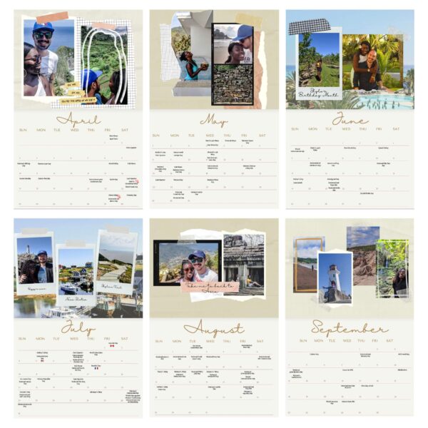 2023 Customized photo wall calendar