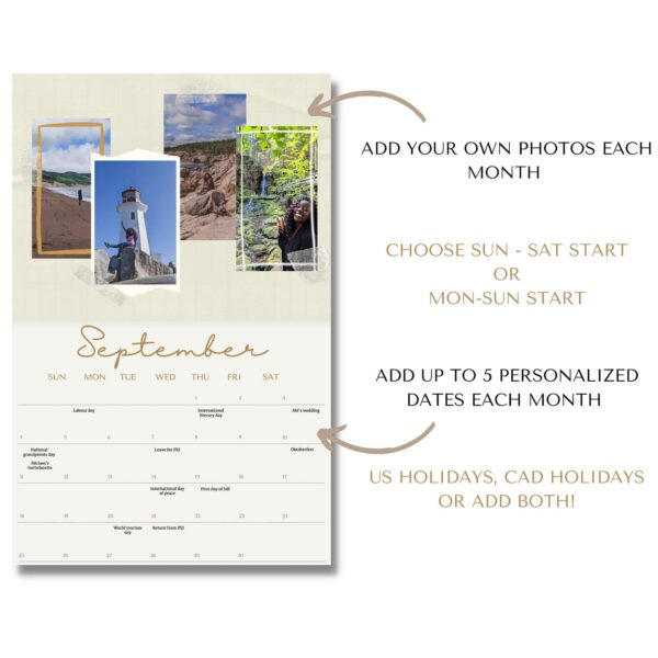 2023 Customized photo wall calendar