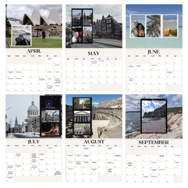 2023 Customized photo wall calendar