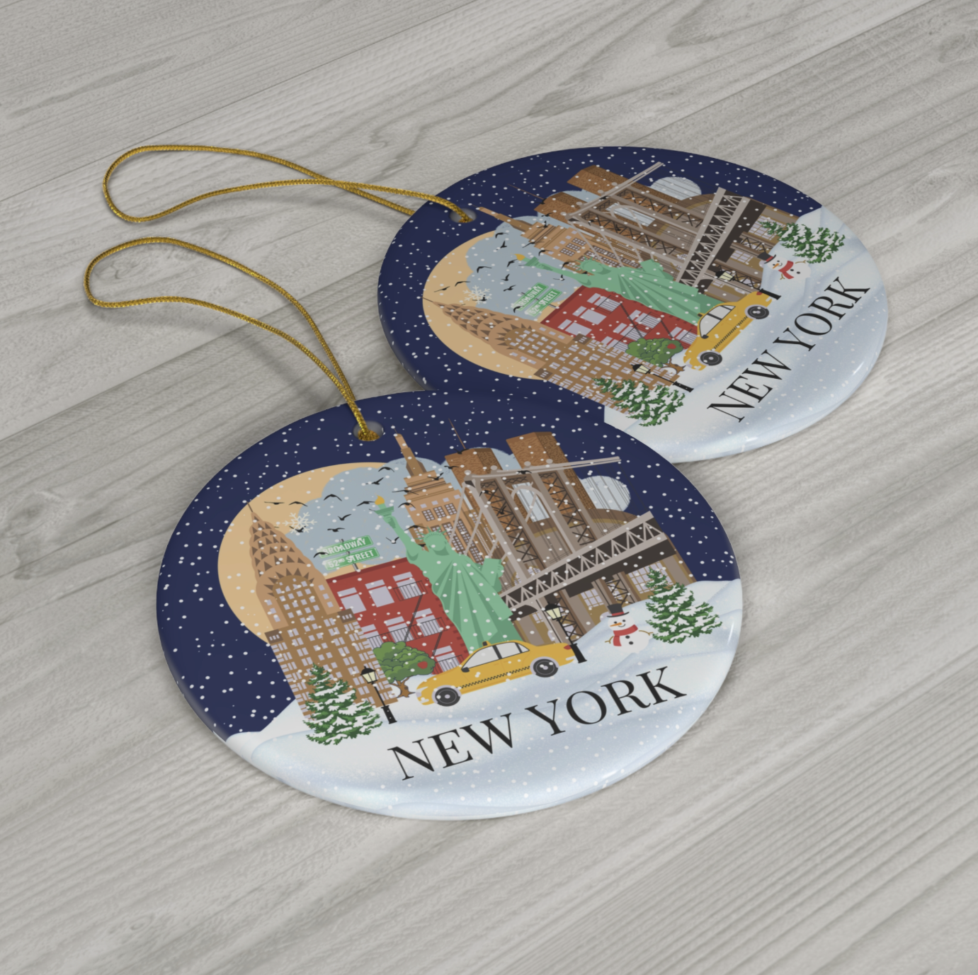 New York Christmas ornament