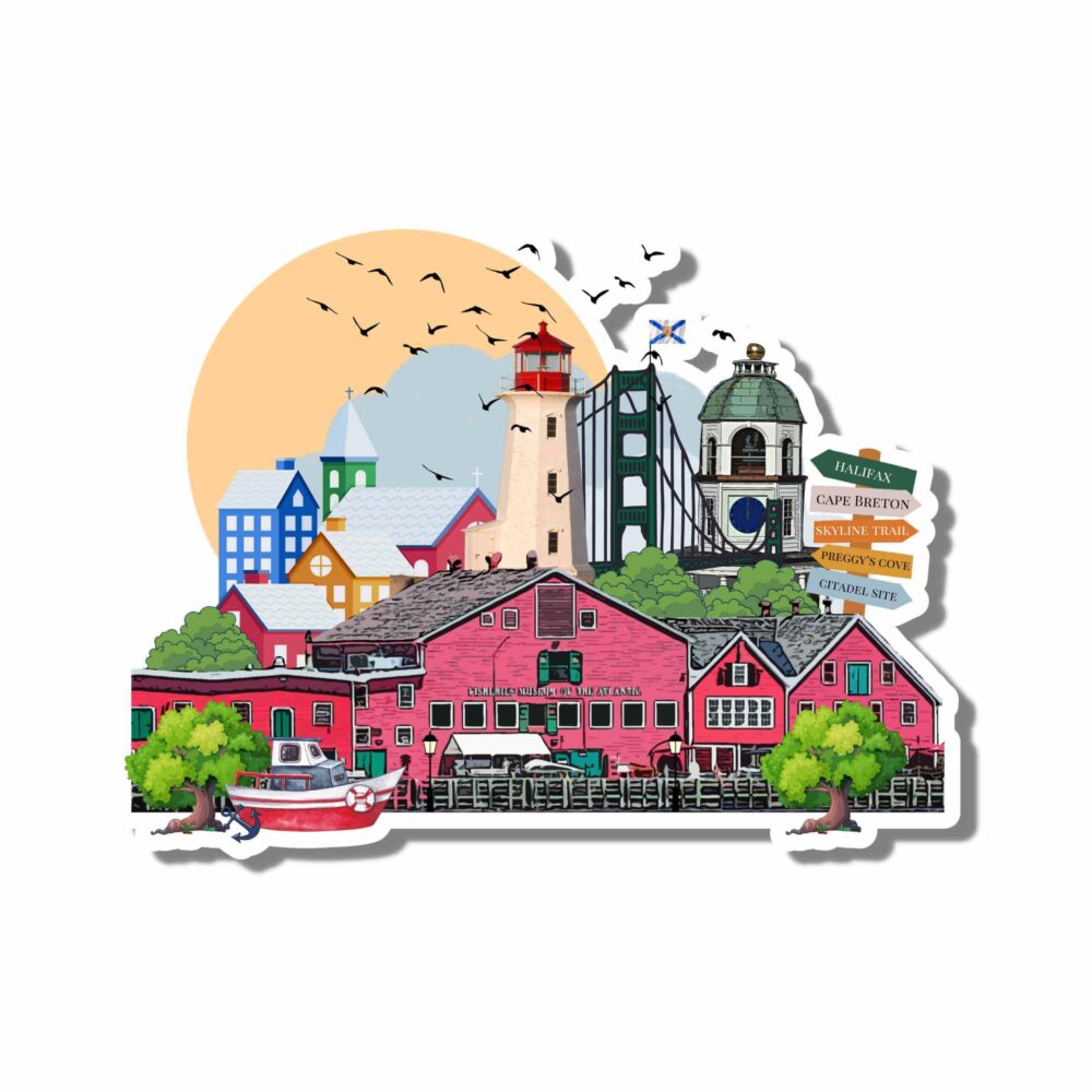 Nova Scotia Landmark Sticker