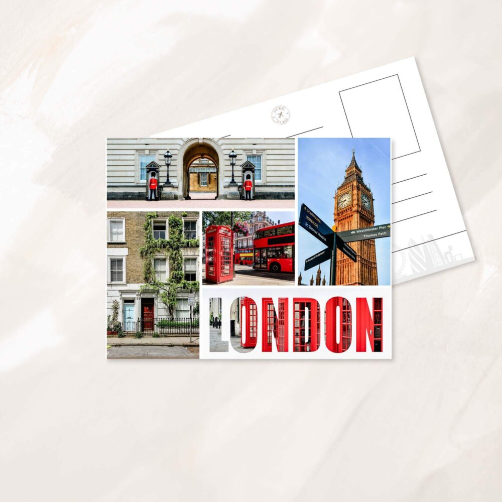 London Photo Collage Postcard