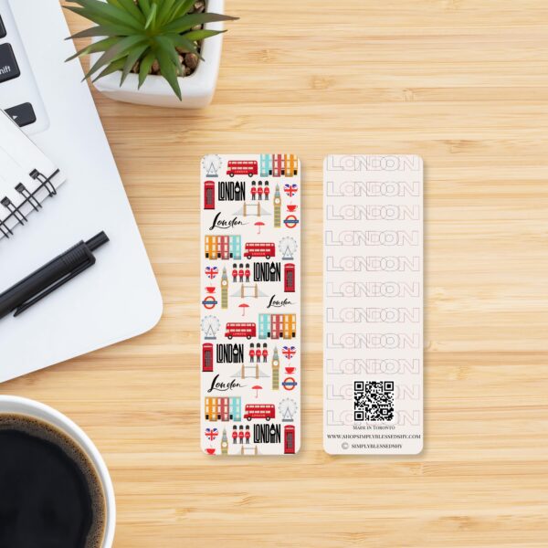 Colourful London graphic bookmark