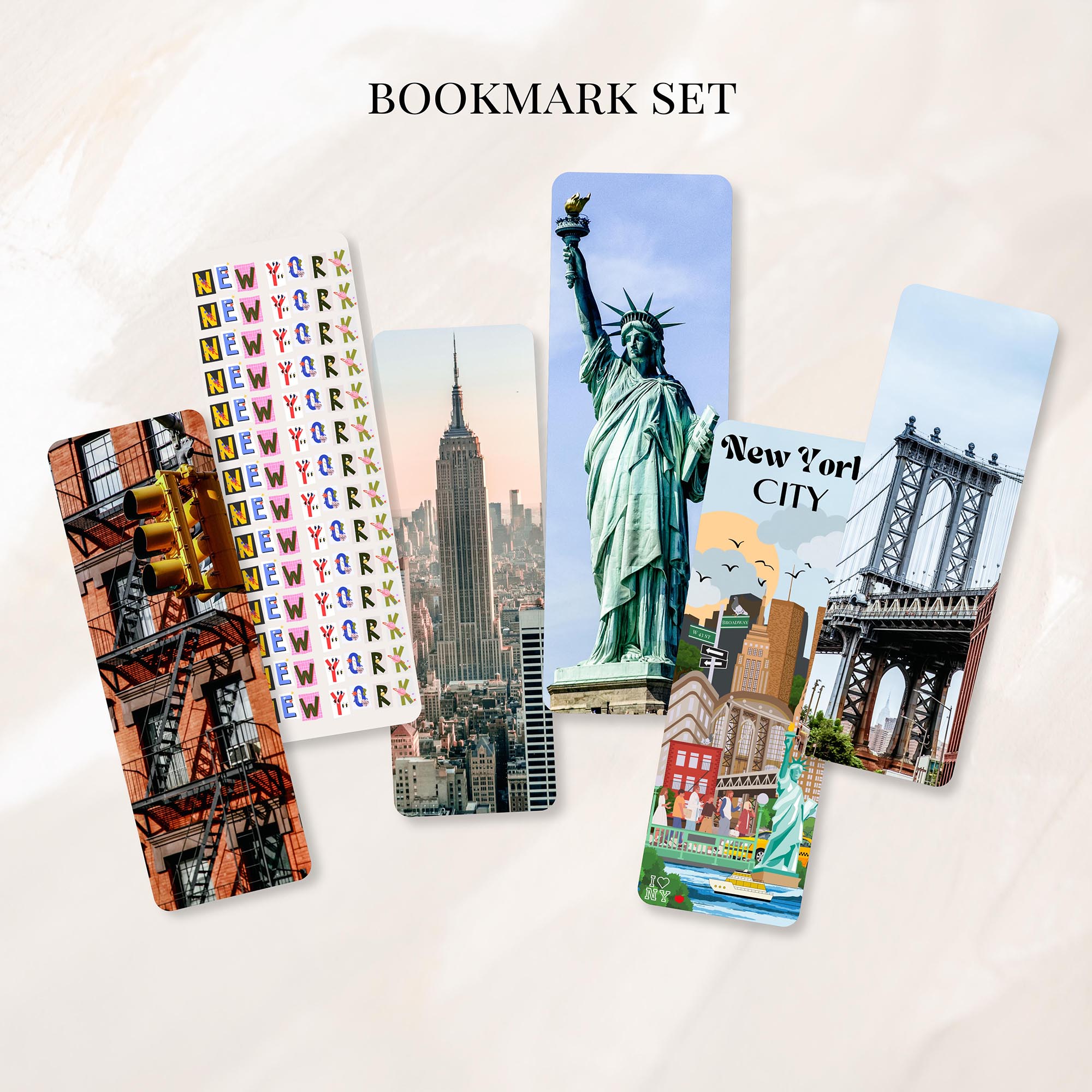 New York bookmarks