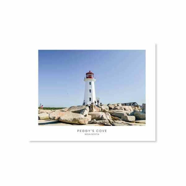 Peggy's Cove Lighthouse in Nova Scotia postcard