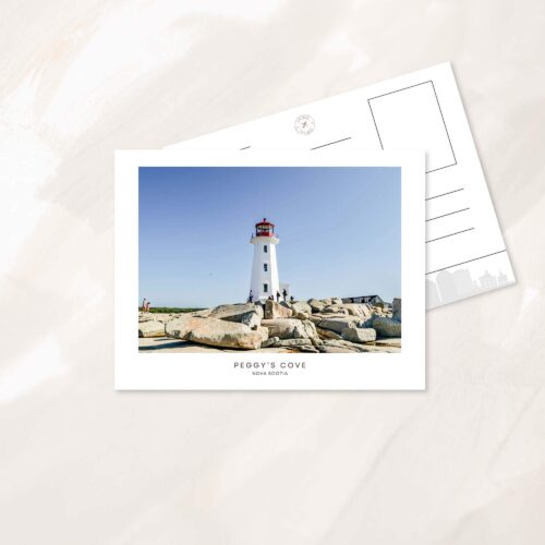 Peggy's Cove Lighthouse in Nova Scotia postcard