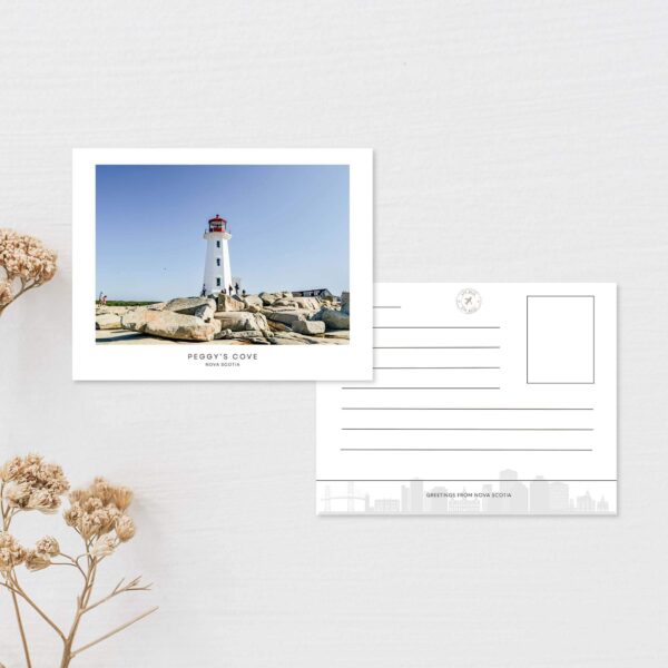 Peggy's Cove Lighthouse in Nova Scotia postcard