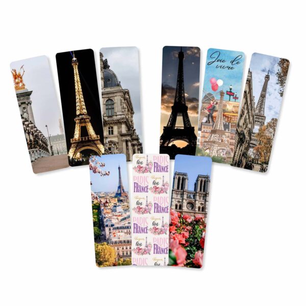 Paris bookmark set of 9