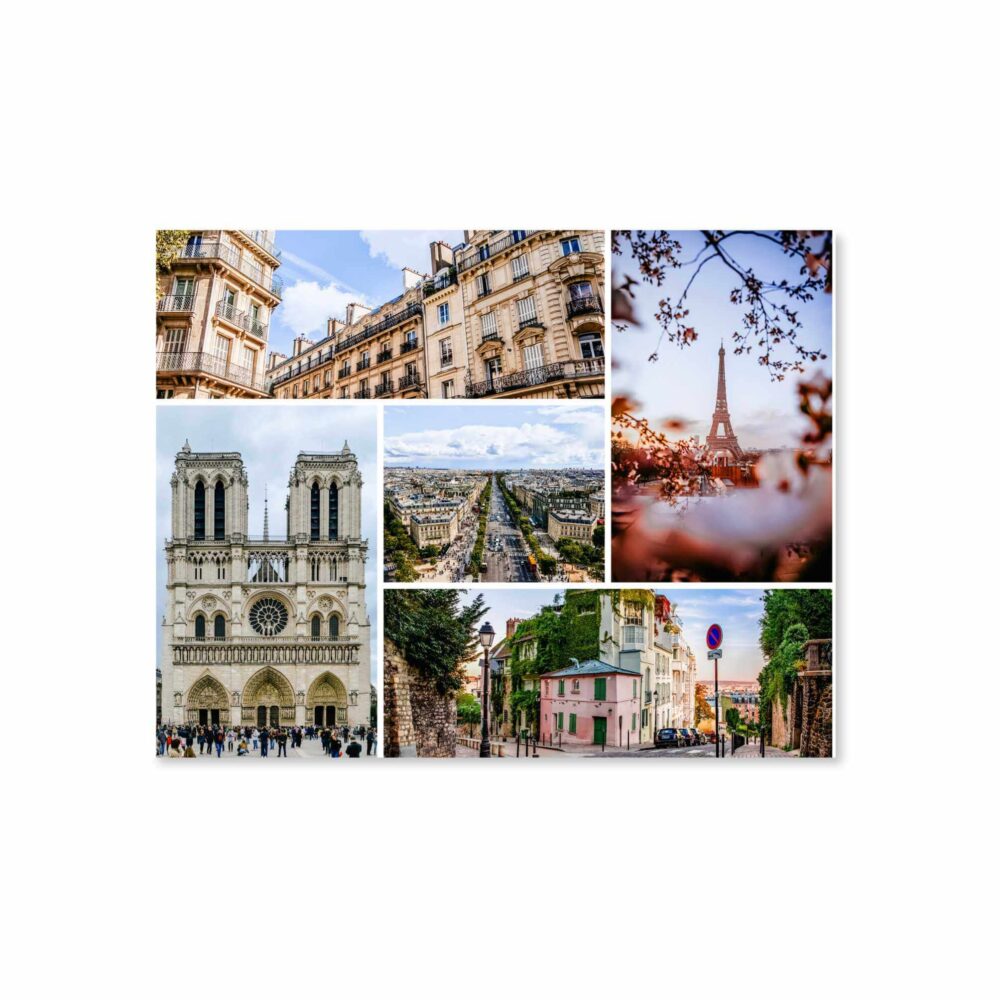 Paris Photo Collage Postcard