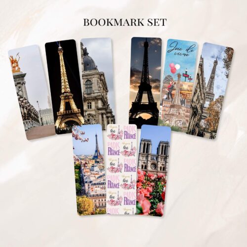 Paris bookmark set