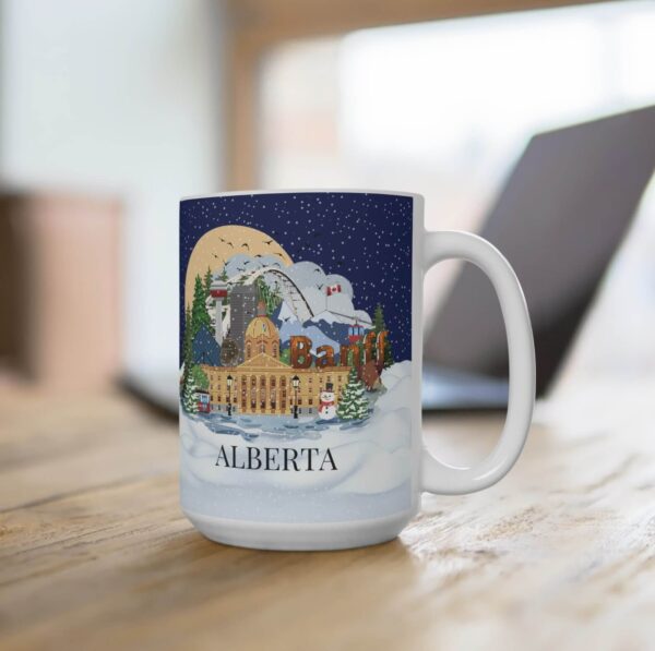 Alberta Christmas coffee mug