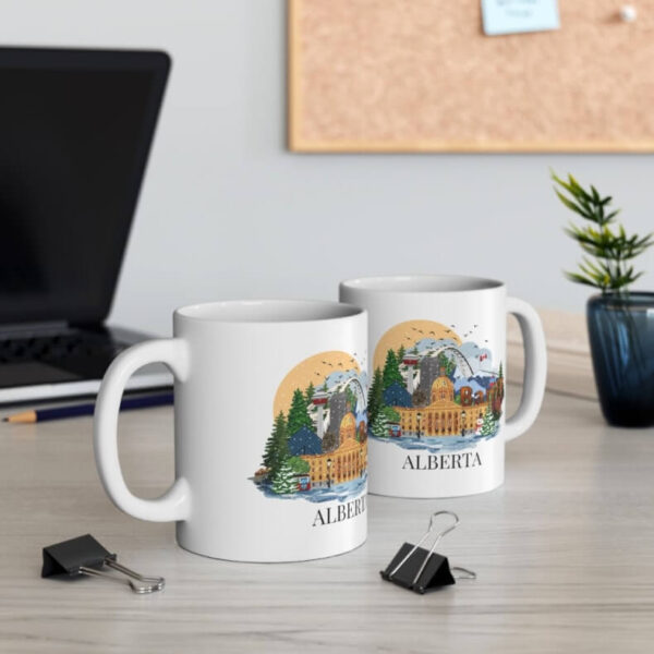 Alberta Christmas coffee mug