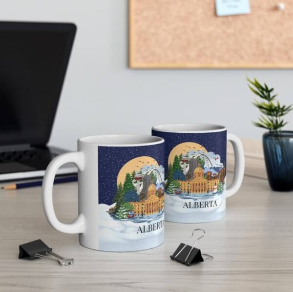 Alberta Christmas coffee mug