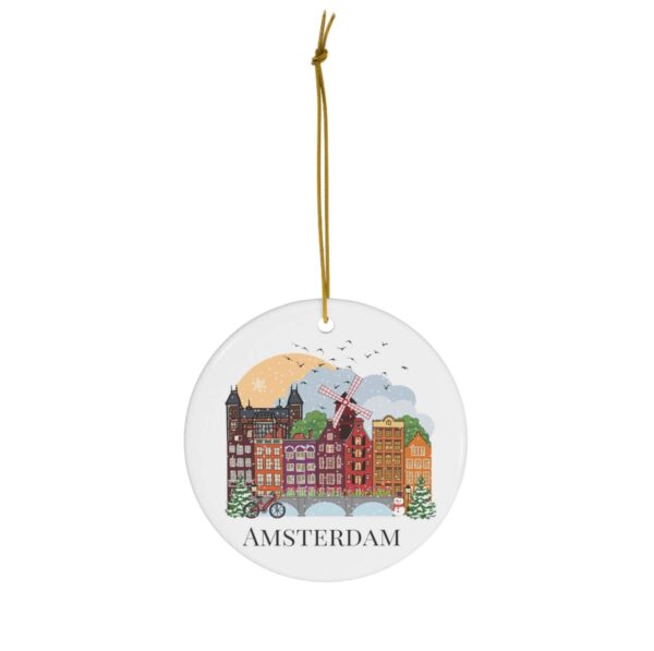 Colourful Amsterdam Christmas ornament