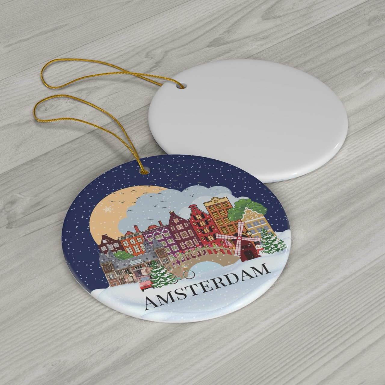 Amsterdam Christmas ornament