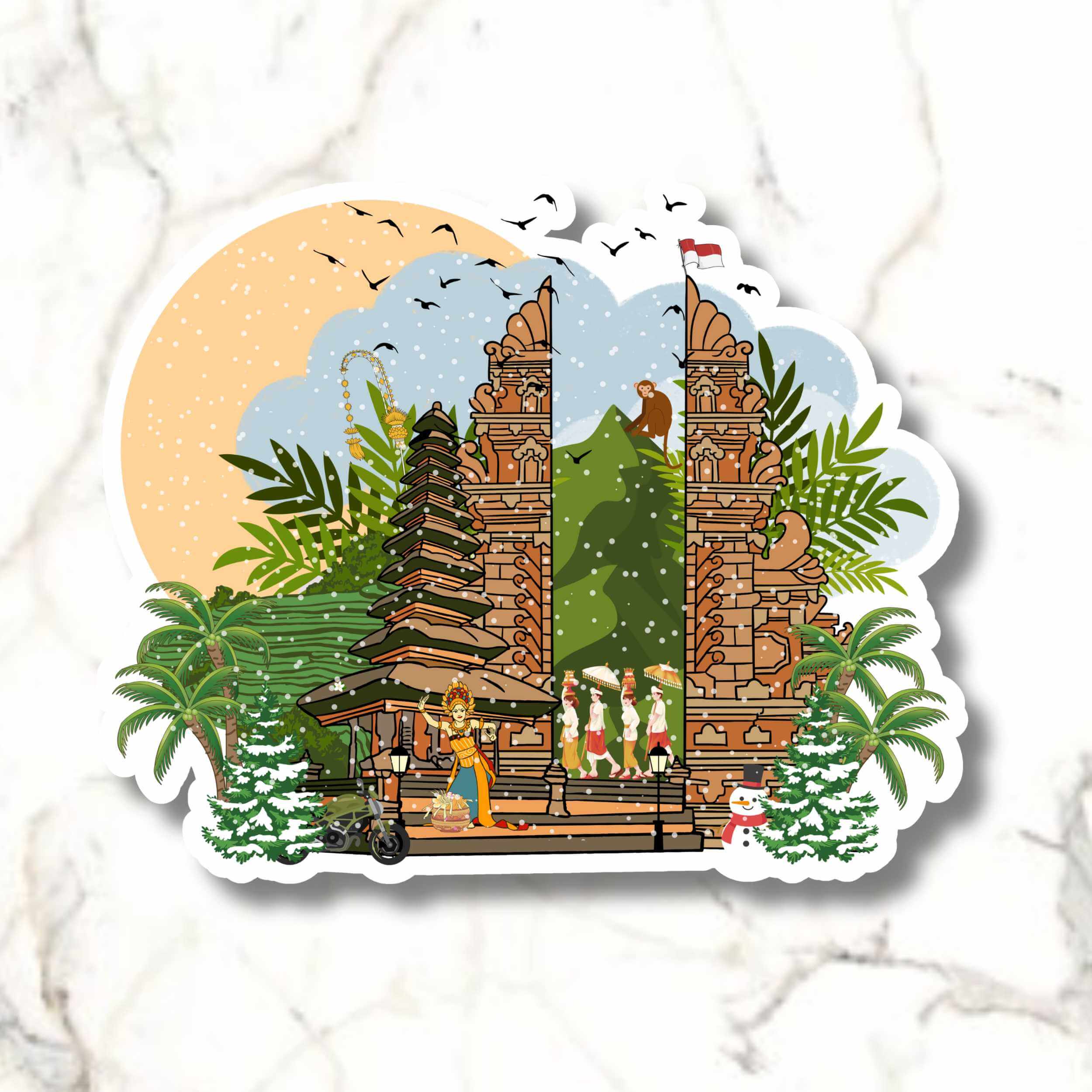 Bali Landmark Sticker
