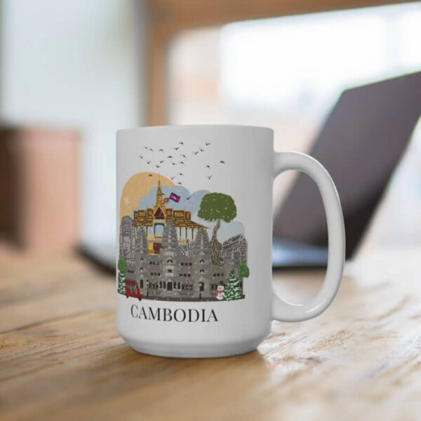 Cambodia Christmas coffee mug