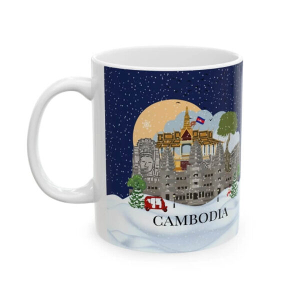 Cambodia Christmas coffee mug