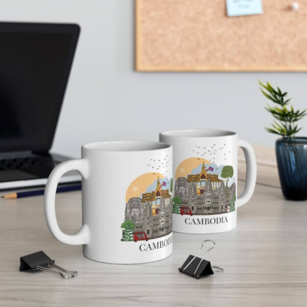 Cambodia Christmas Mug - Image 7